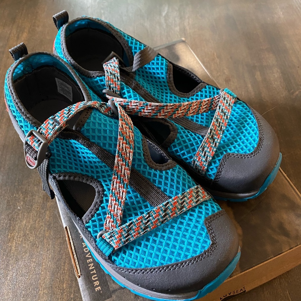 Chaco Odyssey Kid teal summer shoes